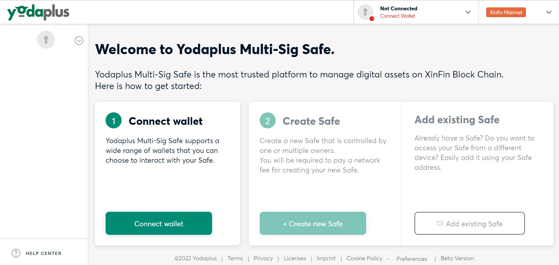 Yodaplus Multi-Signature Wallet Dashboard